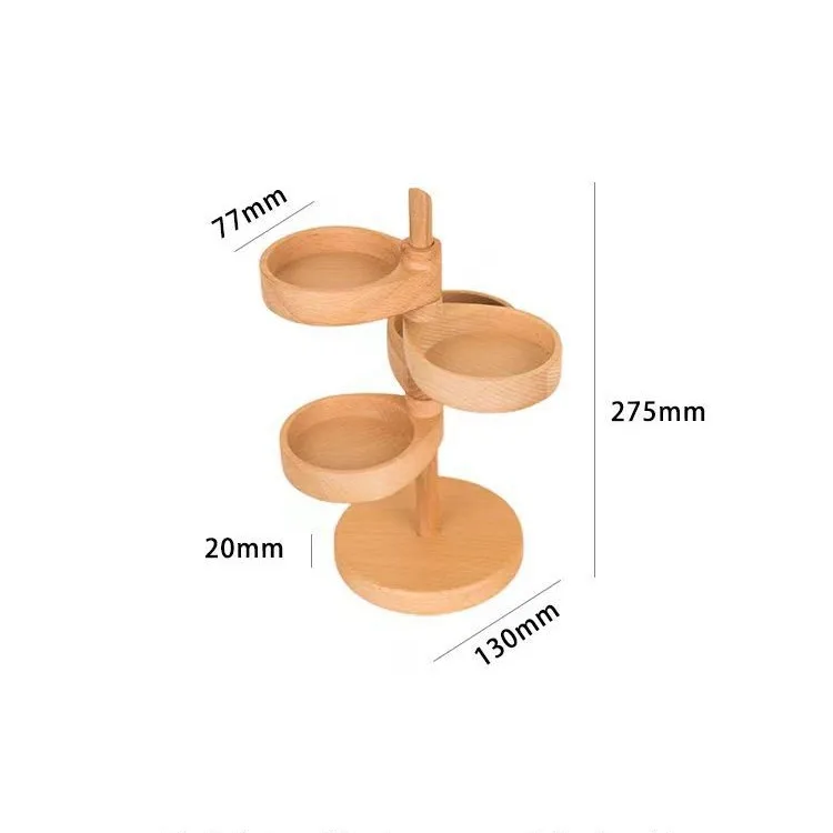 Деревянная многослойная вращающаяся полка вход стеллаж для хранения ключей