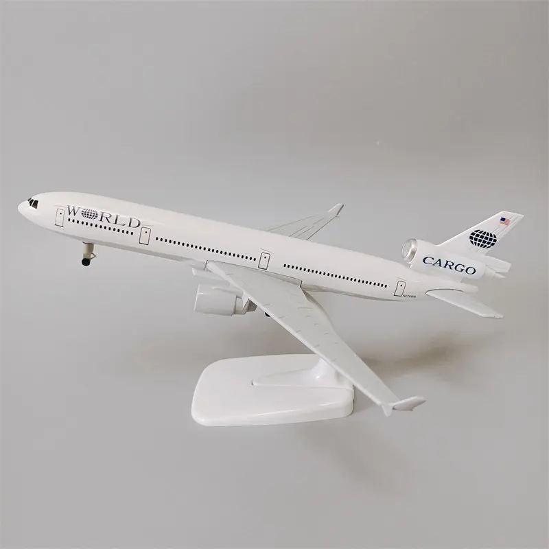 Фото Модель самолета Trans World Airlines MD11 из сплава, 21 см, литая под давлением статическая модель MD-11, декор для рабочего стола, коллекционный подарок для любителей авиации. №2