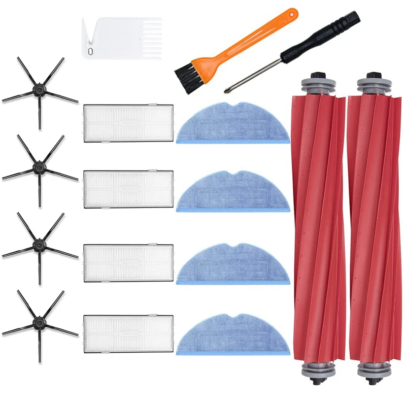 

Replacement Part Main Brush Side Brush HEPA Filter Compatible For Roborock S7 T7S Vacuum Cleaner Accessories