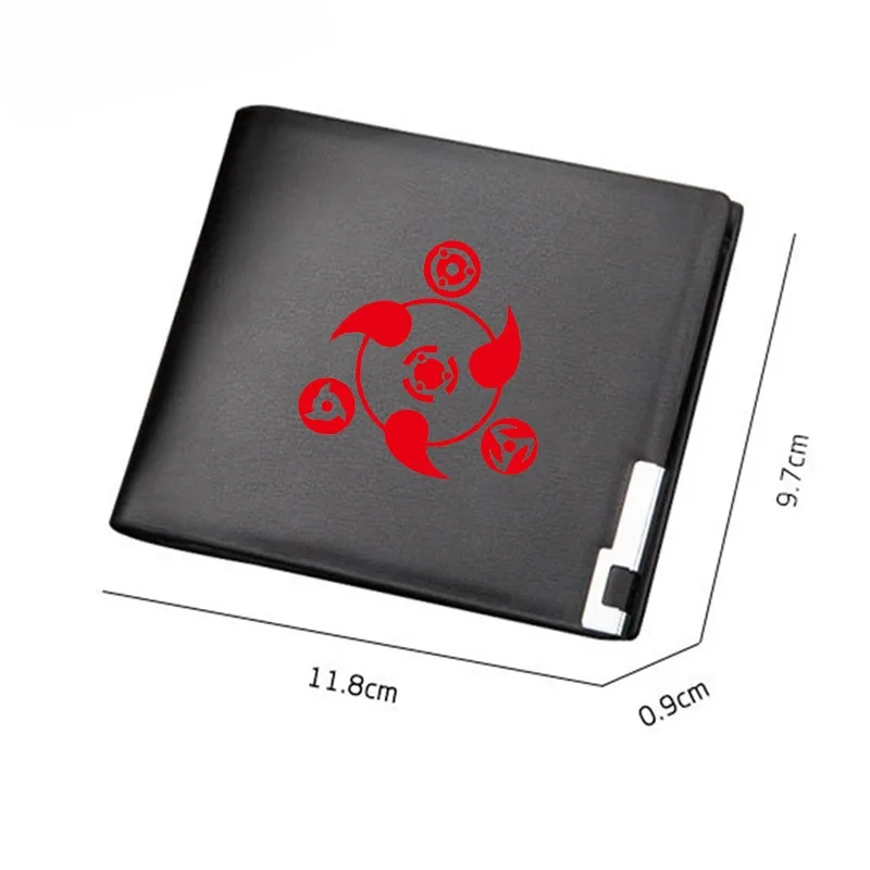 

Uzumaki Naruto Coin Purse Anime Sasuke Kakashi Wallet Cartoon Children Portable Short Purse Children's Travel Storage Bag Gift