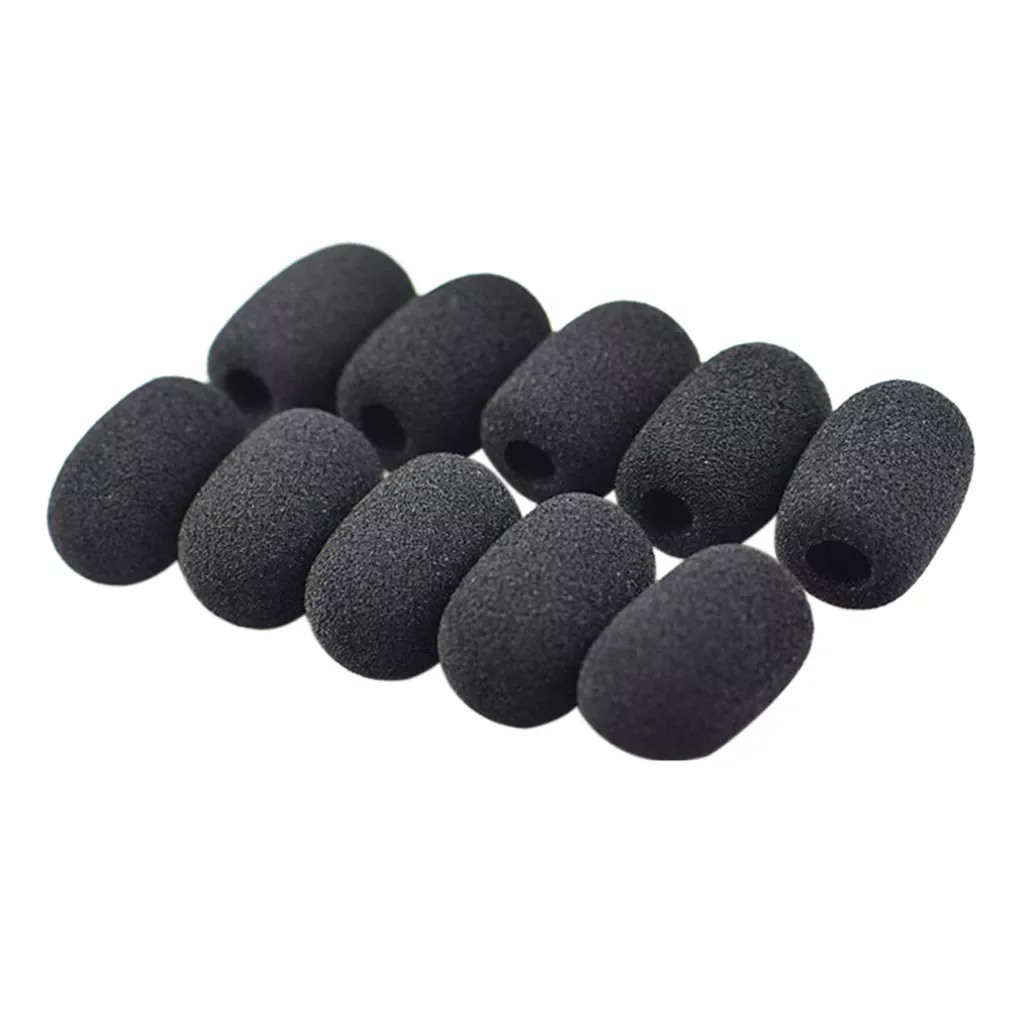 

2023NEW Black Replacement Foam Covers Windscreen Windshield Sponge Covers For Headset Microphone Mic Cover Accessories
