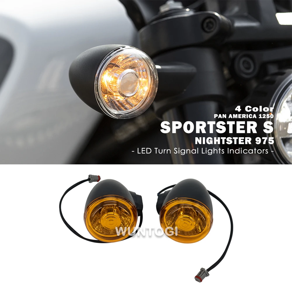 

Sportster S Accessories for RH1250S 2021-2022 Pan America 1250 PA1250 Nightster 975 Motorcycle Front Rear LED Turn Signal Lights