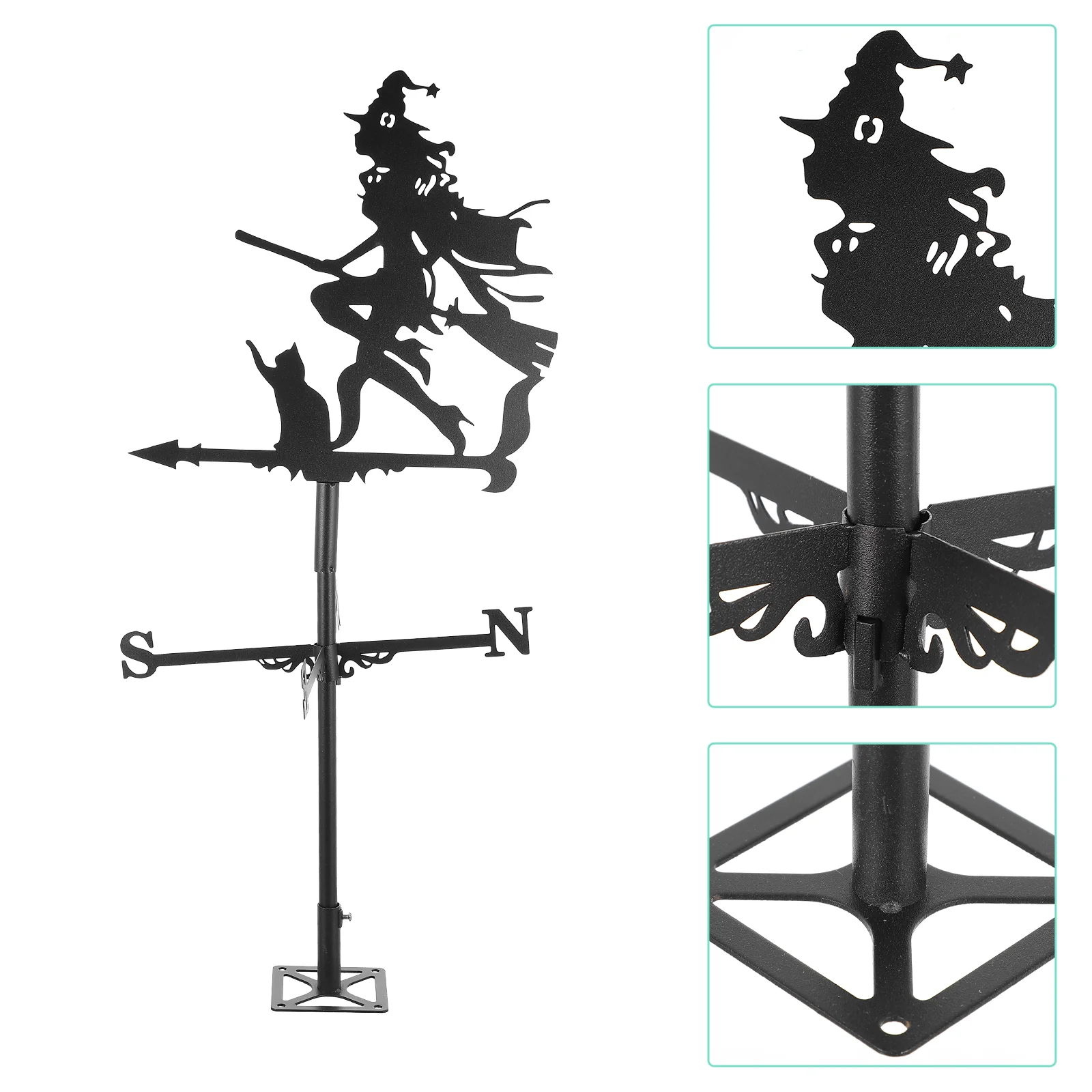 

Декоративный Метеорологический инструмент, Метеорологический инструмент, Плохая Ведьма, металлическое направление, украшение на крышу, Хэллоуин