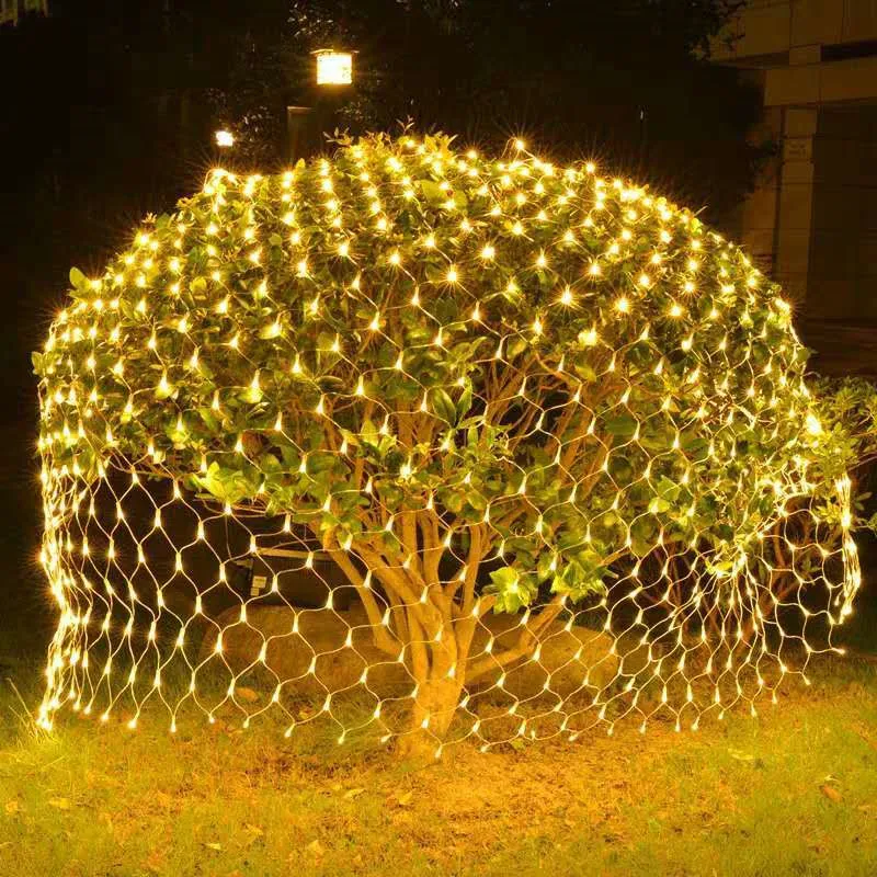 

4mx6M 3MX3M 2x3M LED String Christmas Net Lights Outdoor Fairy Garden Decor Wedding Party Decoration Curtain Lights Street 2023