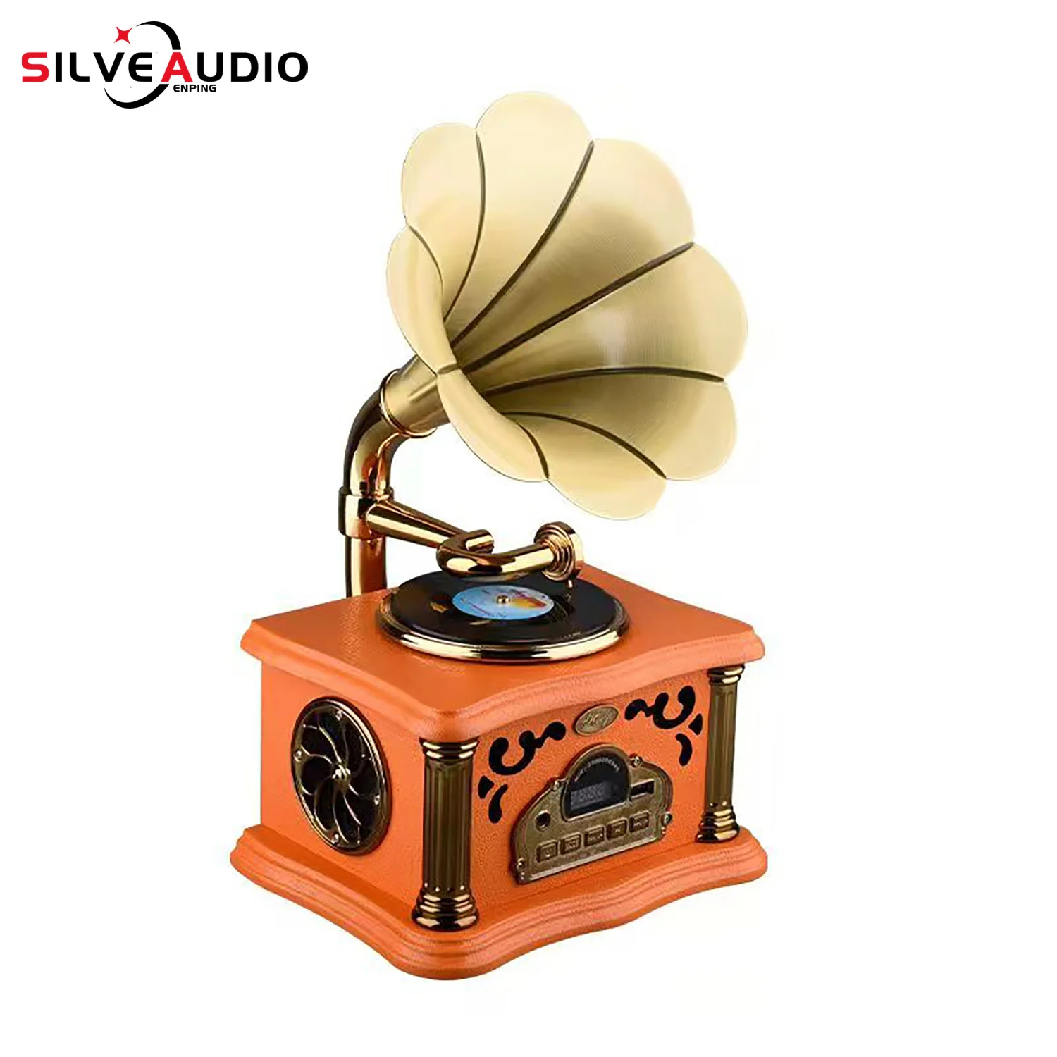 GAS-RD82 виниловый проигрыватель дизайн мини-фонограф ретро Bluetooth-динамик украшение