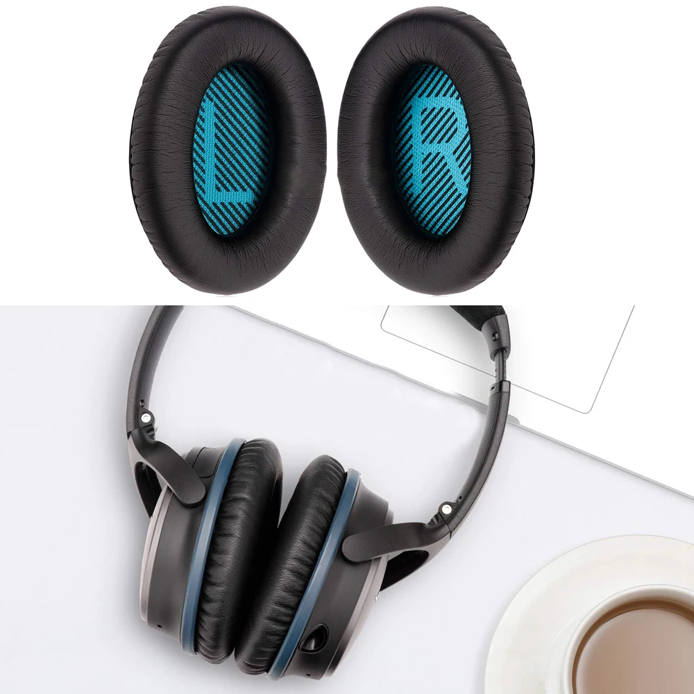 

1 Pair Quiet Comfort Ear Headset Pad Replacement For QC2 QC15 AE2 AE2i AE2w Adaptive Memory Foam Ear Cushion Ear Cups