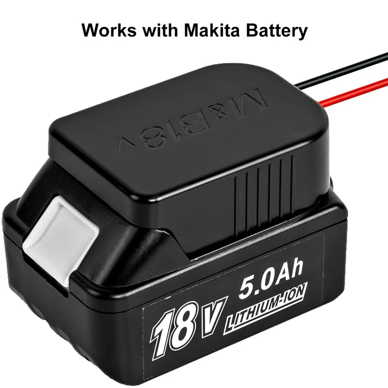 Battery Adapters For Makita&Bosch 18V Power Connector Adapter Dock Holder With 14 Awg Wires Connectors Power Black enlarge
