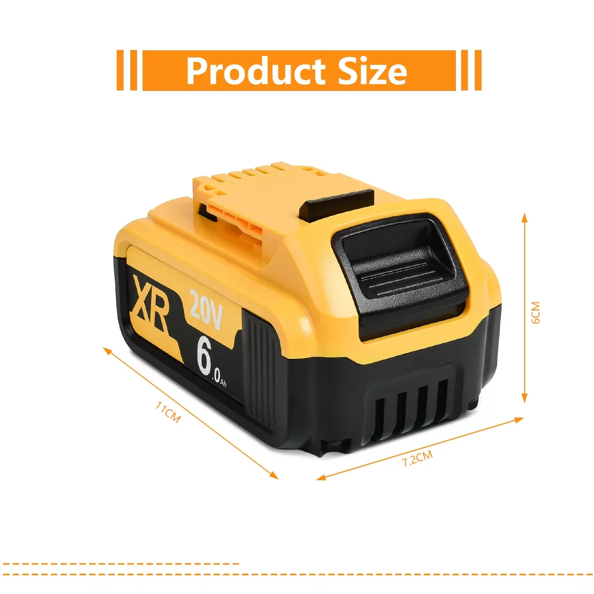 

2023NEW 4000/6000mAh 18V/20V MAX XR for Dewalt DCB180 DCB181 DCB182 DCB201 DCB201-2 DCB200 DCB200-2 DCB204-2 Power Tool Battery