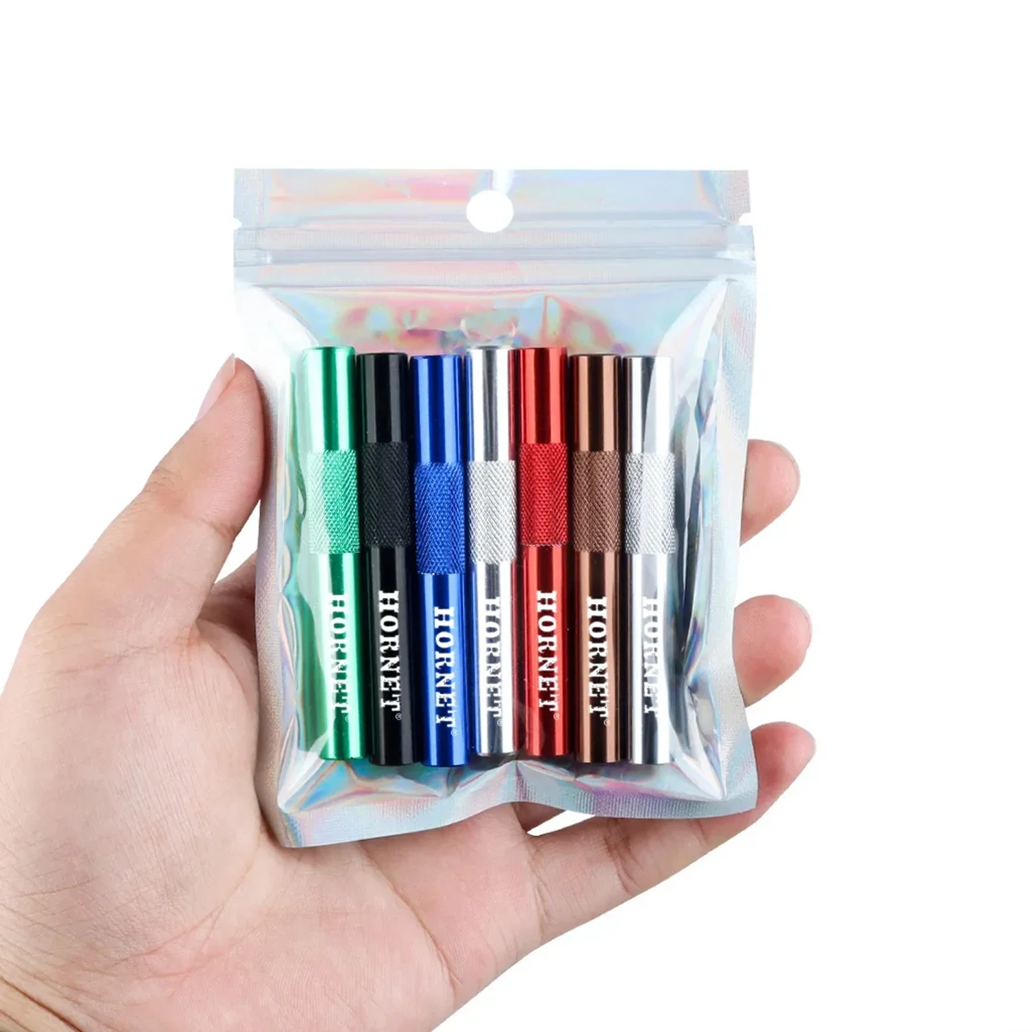 HONEYPUFF 7 шт. алюминиевый металлический красочный пакет трубка для ручки стиль