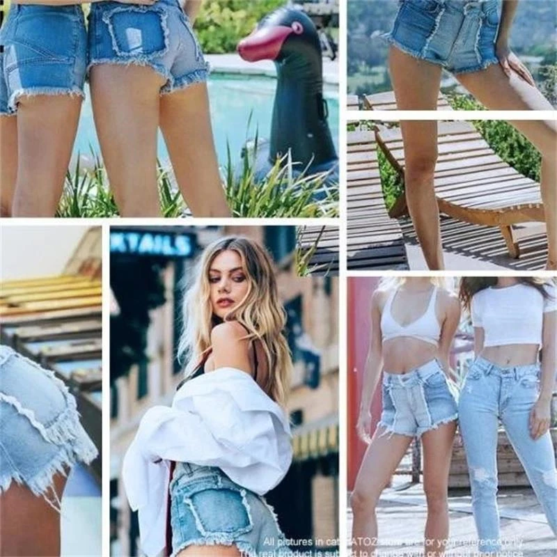 

Women Sexy Summer Casual High Waist Oversize Biker Cycling Denim Bermuda Beach Shorts Jeans Hotpants Ladies 2022 Female Clothing