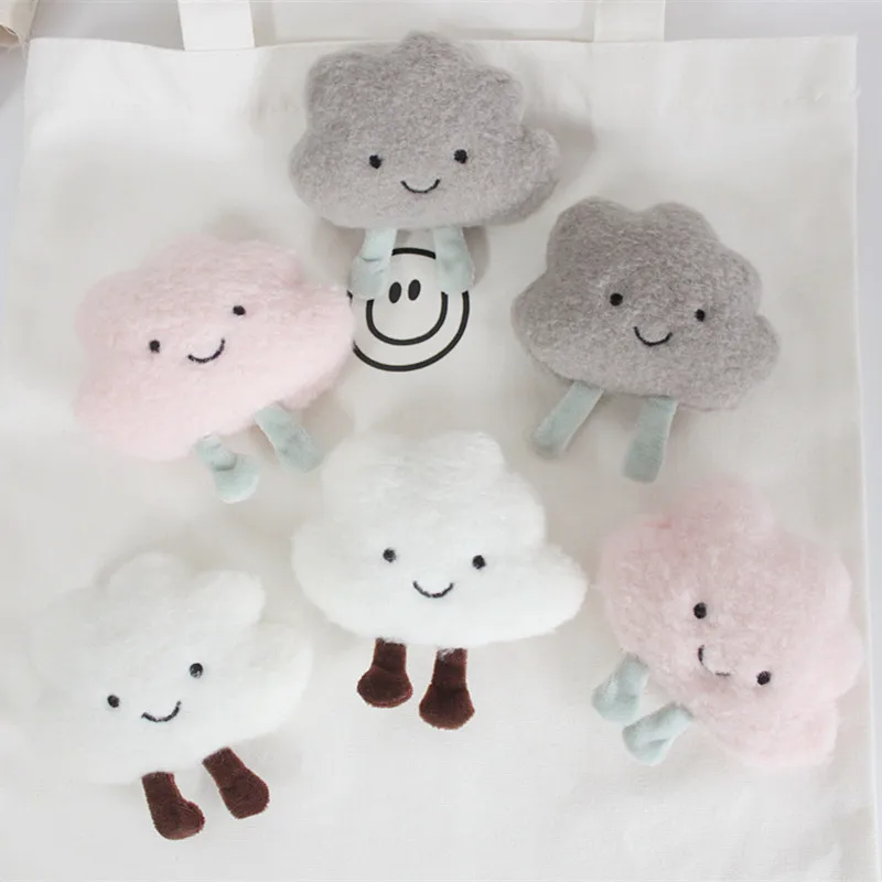 

New creative cute cartoon cloud pin brooch bag clothes lapel pin jacket dream badge plush brooch jewelry gift for kids girls