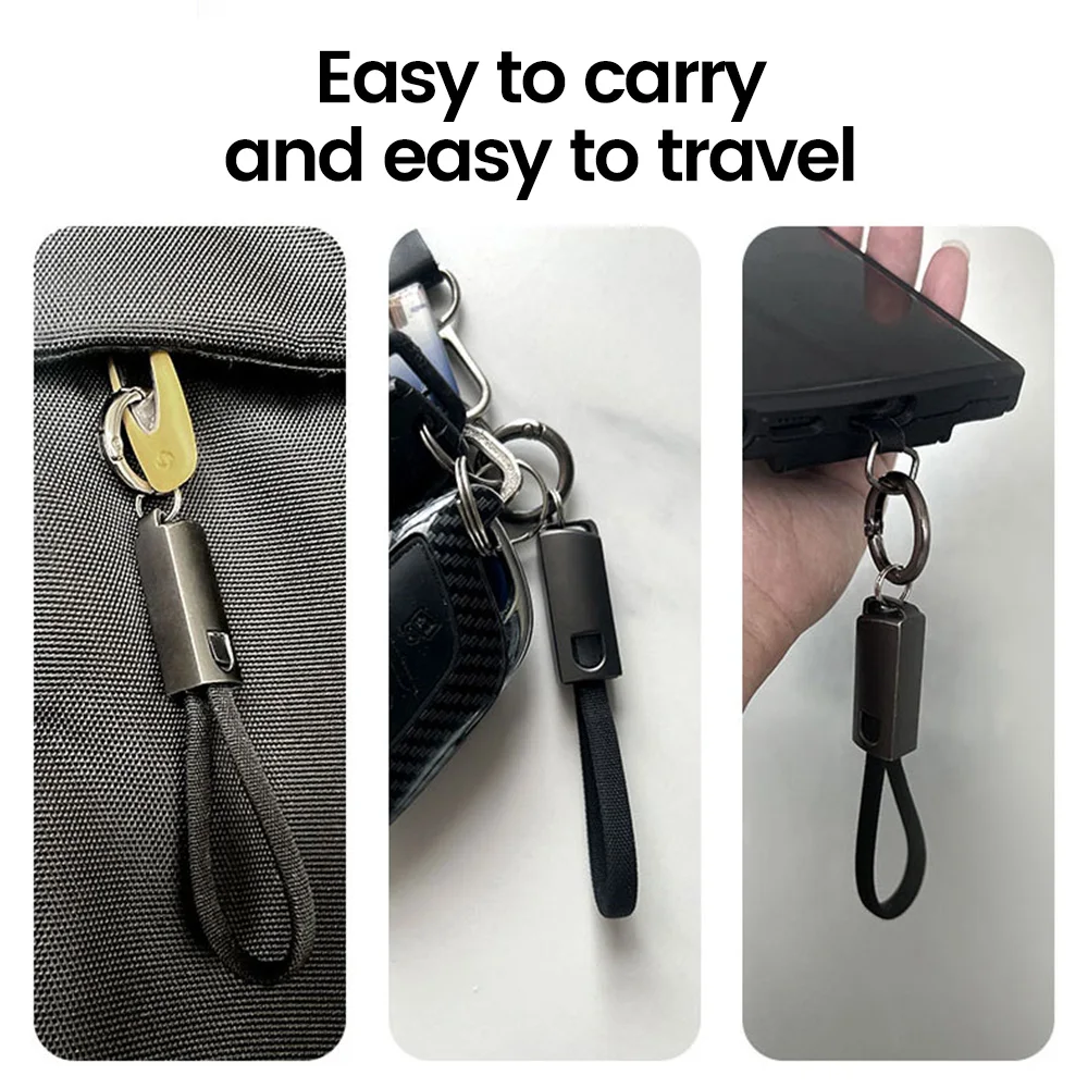 Брелок типа C TO Type Кабель PD 65 Вт Шнур для быстрой зарядки данных iPhone 15 Pro Max Plus Xiaomi