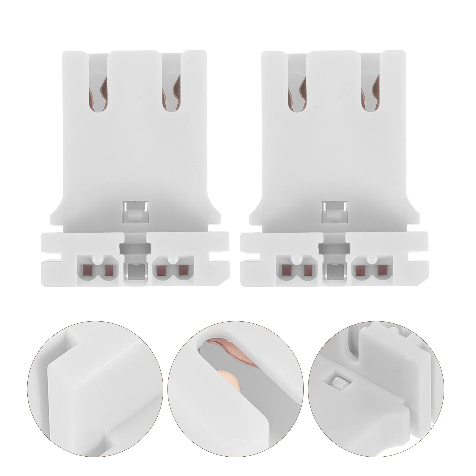 

10 Pcs Fluorescent Lamp Holder T8 Light Accessary Accessories Household Holders Home