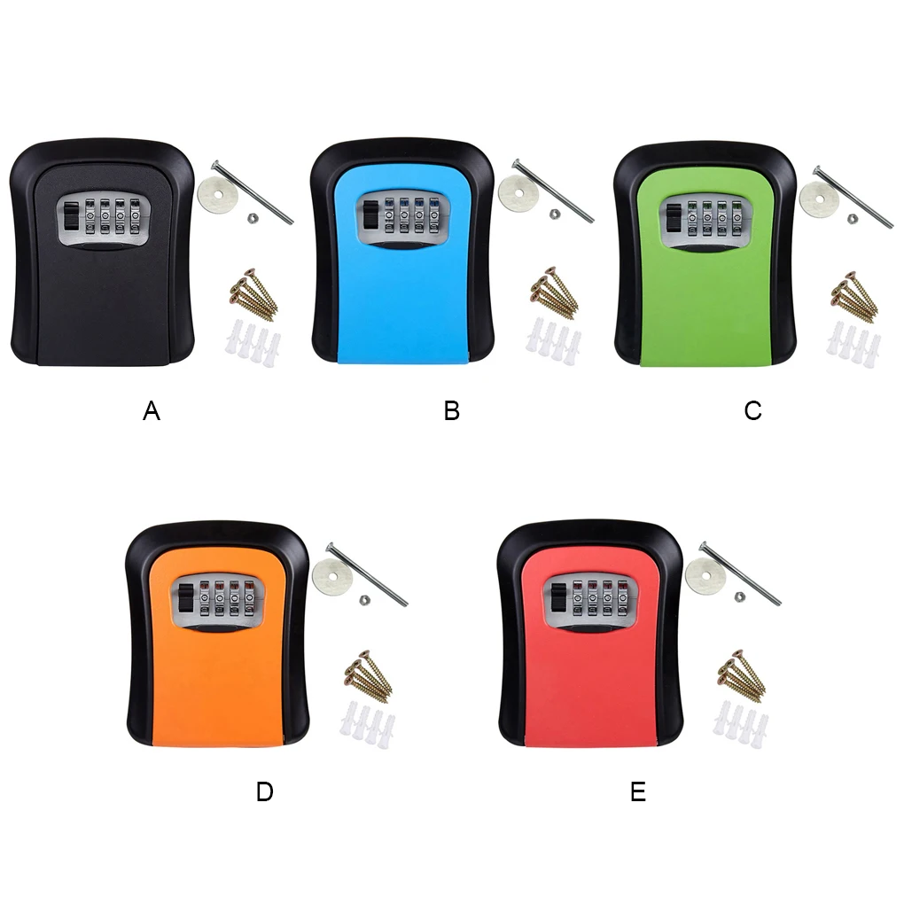

Door Key Storage Box Professional Colorful Large Capacity Household Factory Keys Coded Lock Case Accessories Blue