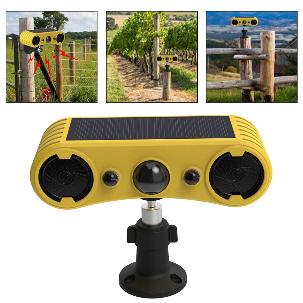 Громкая громкость солнечная сигнализация отпугиватель животных инфракрасный