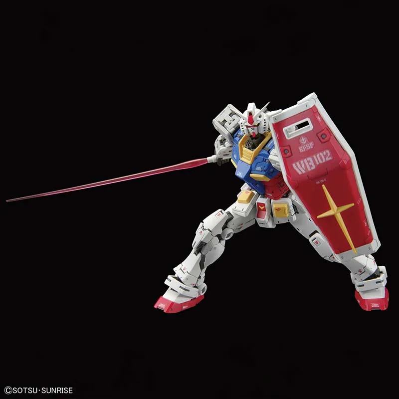 Фото В наличии: Сборная модель Bandai Gundam RG 1/144 RX-78-2 Gundam Ver2.0, аниме-фигурка, коллекционная модель, игрушка, подарок №5