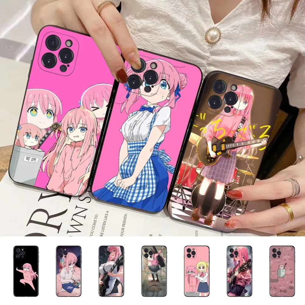 

Anime Bocchi the Rock Phone Case For iPhone 14 11 12 13 Mini Pro XS Max Cover 6 7 8 Plus X XR SE 2020 Funda Shell