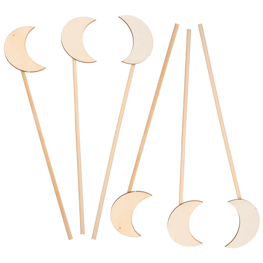 

6 шт., детские деревянные палочки для граффити