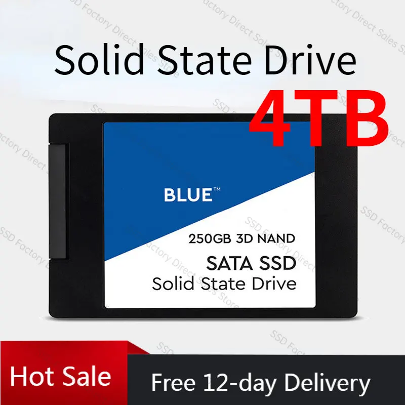 

Портативный ssd синий SSD 4 ТБ Внутренний твердотельный диск 1 ТБ 2 ТБ 3D NAND SATA3 2,5 дюйма SSD для ноутбука и ПК
