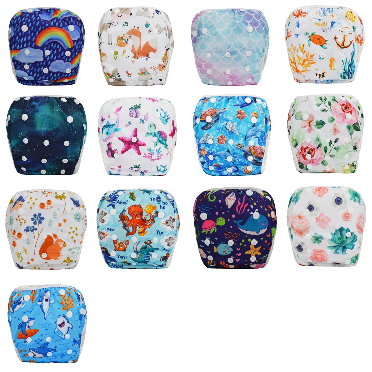 1 шт. многоразовые подгузники для мальчиков и девочек