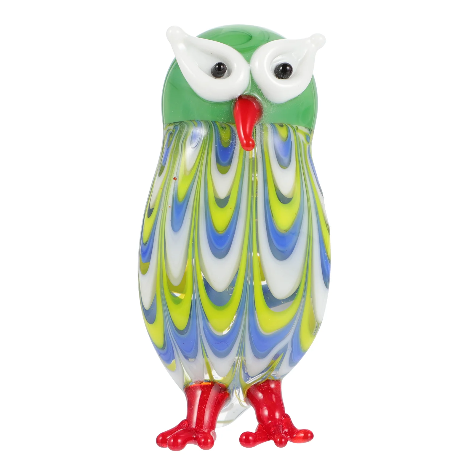 

Animal Owl Statue Figurine Glass Ornament Decor Crystal Table Micro Landscape Figurines Mini Shape Sculptures Statues Bird