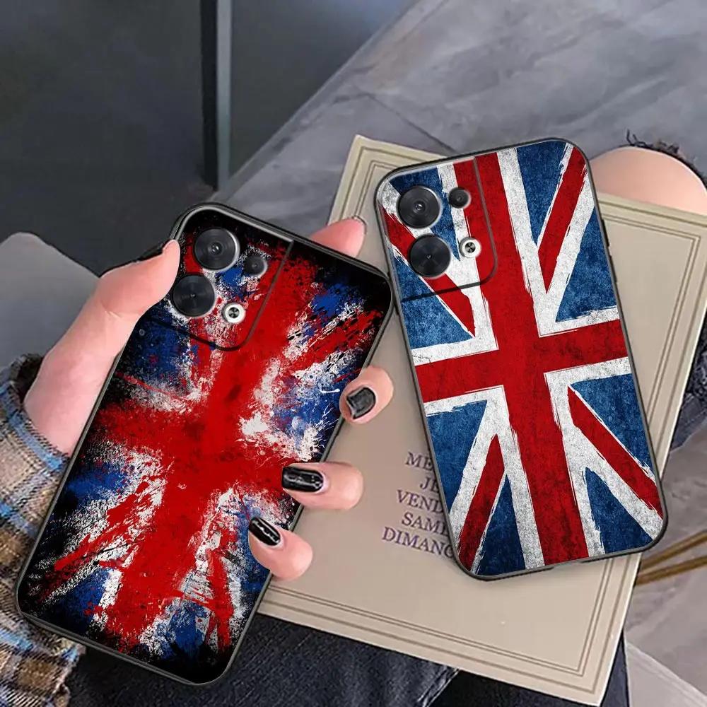 

Funda FINDX5 Case For FIND X5 X3 X2 RENO 10 8 7 7Z ACE RENO6 4G 6Z 5 4 3 Z Pro Plus 5G Phone Case Capa Para Shell Union Flag