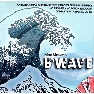 

B'Wave by Max M (Gimmicks and Online Instructions),Card Magic Trick,Fun,Mentalism,Illusion,Close up,Gimmick,street magia