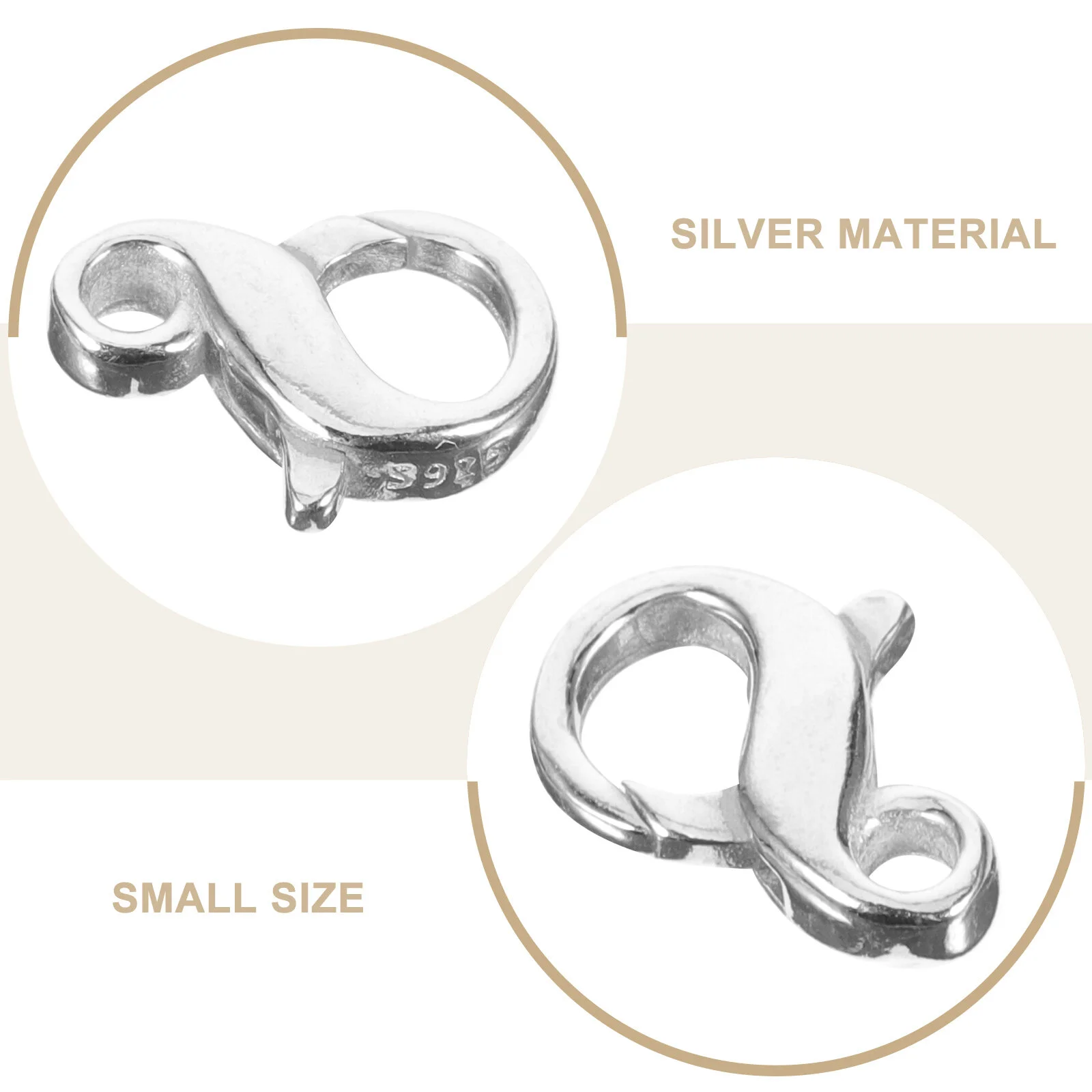 Necklace Clasp Silver Necklace Clasp Jewelry Making Clasp Jewelry Connector Jewelry Making Material