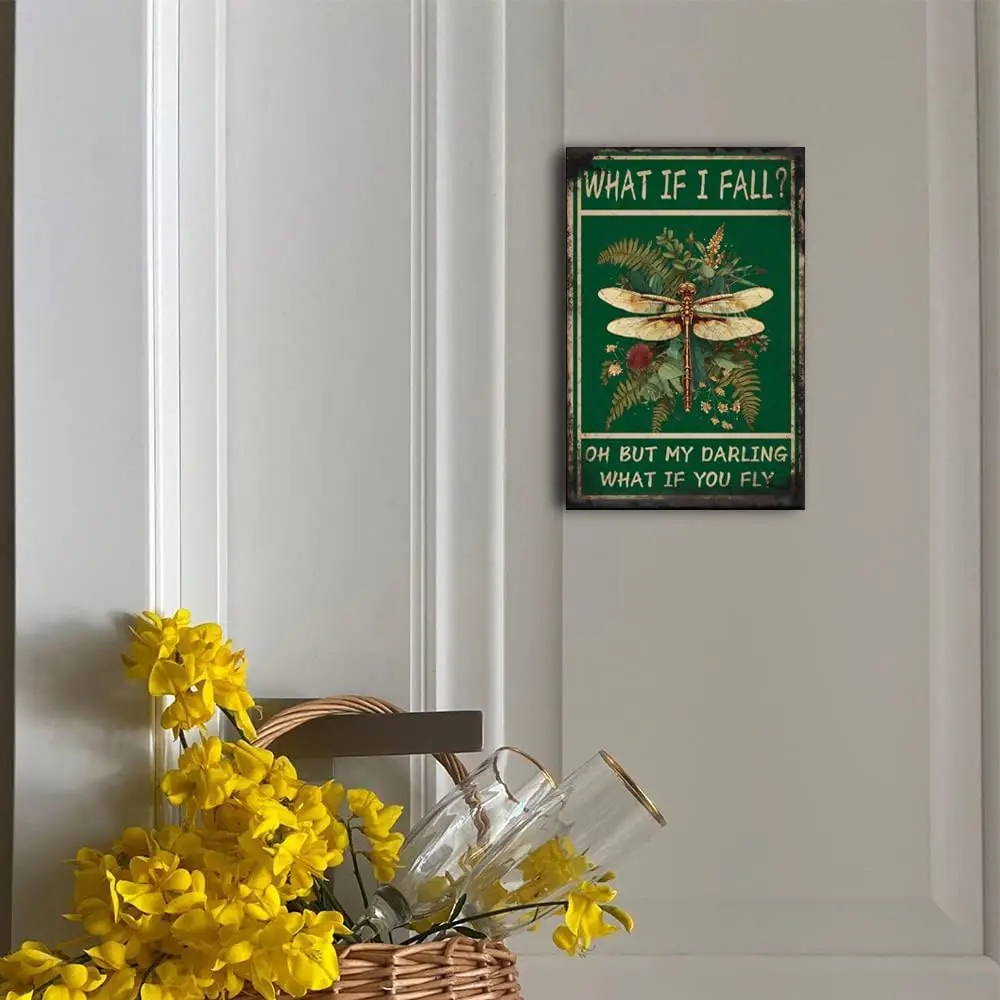 Металлический жестяной знак Cusde Hippie что если я осену вы летите винтажная стена