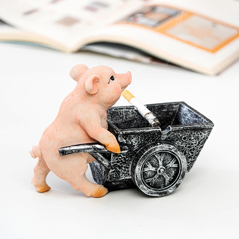 

Creative Animal Ashtray Resin Dog Ashtray Anti-fly Ash Storage Home Decoration Smoking Accessories for Weed Cute for Girls