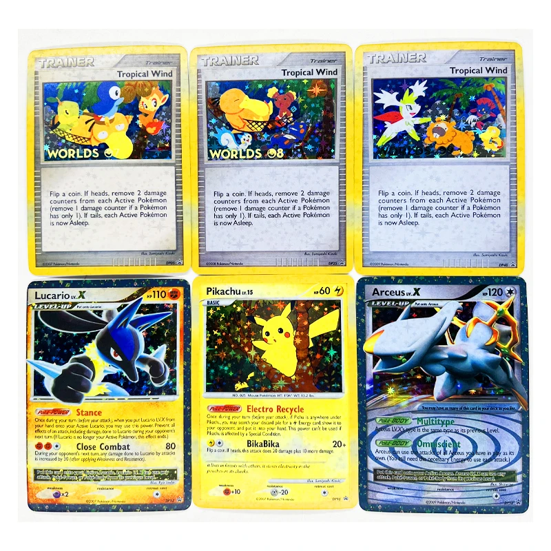 

56 шт./компл. Pokemon DP рекламные игрушки Lucario Хобби Коллекционные вещи для хобби Коллекционная игра