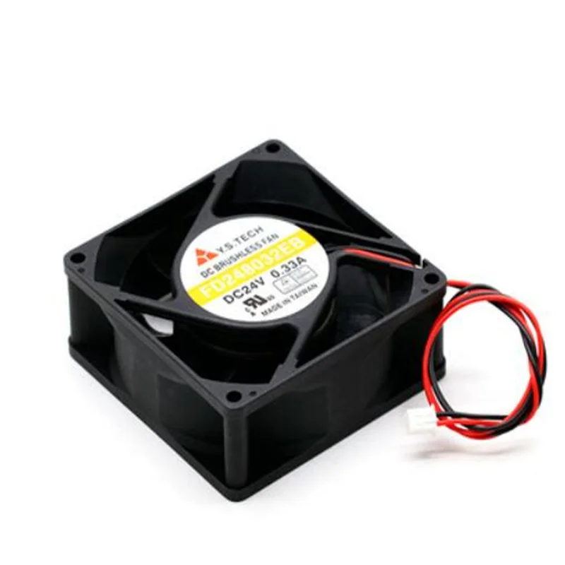 Original . FD248032EB 8cm 8032 80*80*32MM 24V0.33A 2 wire large wind fan | Fans & Cooling
