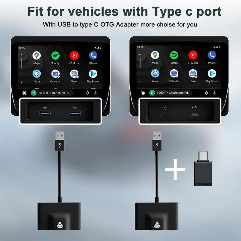 Plug And Play Wired & Wireless Auto Dongle For Modify Android Multimedia Screen Car Smart Link 15 USB Interface For Many Models