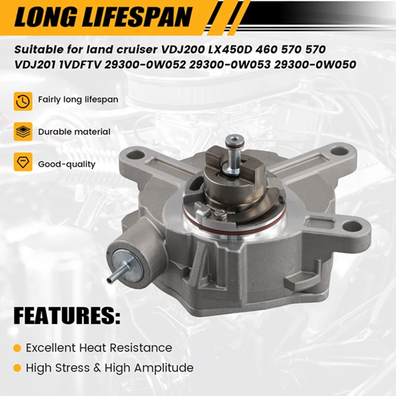 Brake Vacuum Pump For Toyota Land Cruiser VDJ200 Lexus LX450D 460 570 VDJ201 1VDFTV 29300-0W052 29300-0W053 29300-0W050
