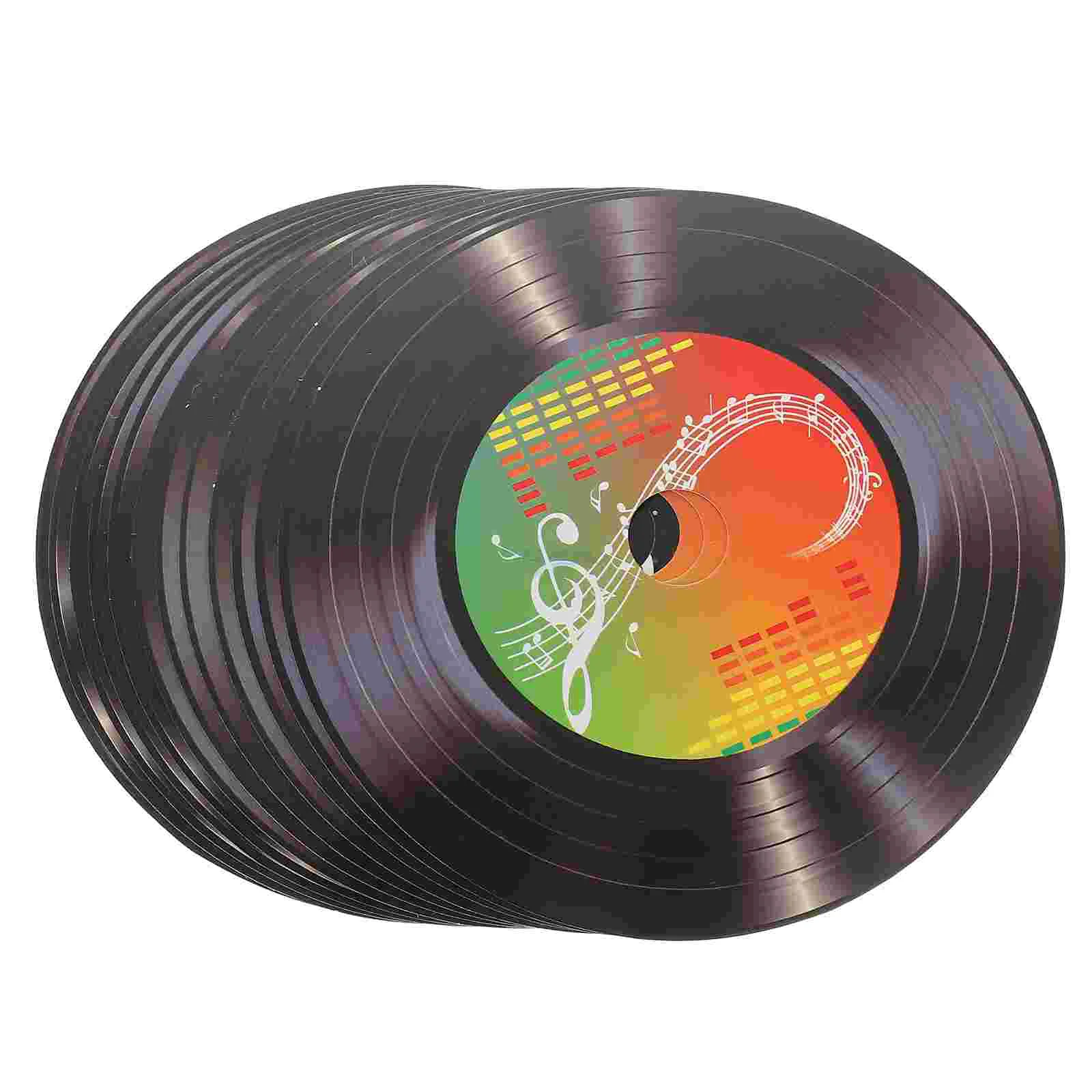 Vinyl Record Decoration Vintage Records Decorative Wall Ornament Cds For Aesthetic
