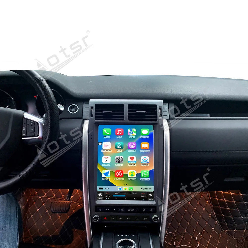 Android 14 CarPlay 12 1-дюймовый автомобильный радиоприемник для Land Rover Discovery Sport 2016-2020