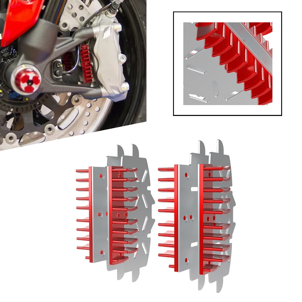 

For DUCATI XDIAVEL S BLACK STAR 2016 2017 2018 2019 2020 2021 2022 Motorcycle Break Caliper Heat Sink Break Plate Radiator Parts