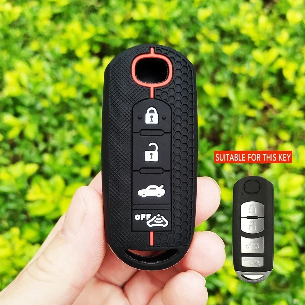 Силиконовый чехол для дистанционного ключа MAZDA CX-5 CX-3 2 3 5 6 CX-7 CX-9 Demio Speed Miata MX5 Чехол 4