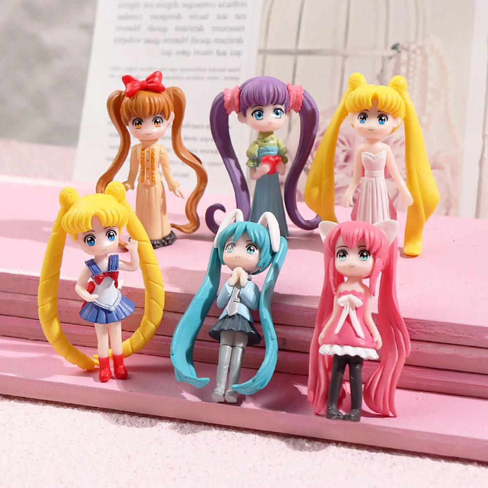 

Sailor Moon Figures Anime Figures Cartoon Kawaii Manga Statue PVC Action Figure Princess Model Girls Toys Doll Kids Gift