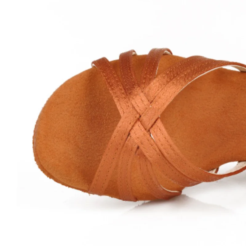 Latin Dance Shoes Women Soft Bottom Ballroom Tango Practice Dancing Shoes Grills Ladies Latin Salsa High Heeled 5.5/7.5/ 8.5CM