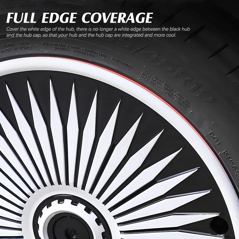 4 шт. крышка ступицы для Tesla Model Y 19-дюймовая автомобильные сменные колпаки полная