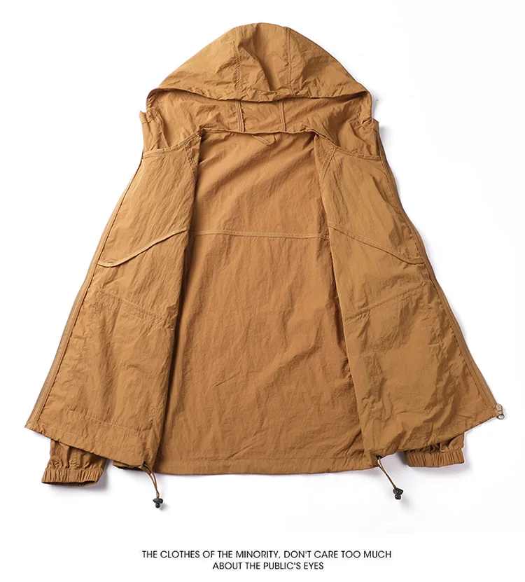 Летние кожаные пальто UPF50 + с защитой от УФ-лучей Мужская/женская уличная