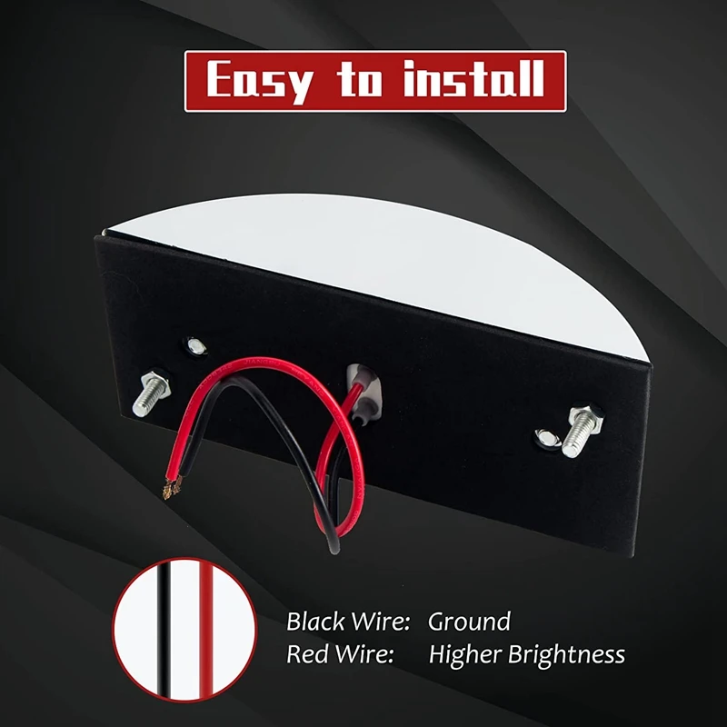 4 шт. герметичный габаритный фонарь хромированный бронированный 12 светодиодных