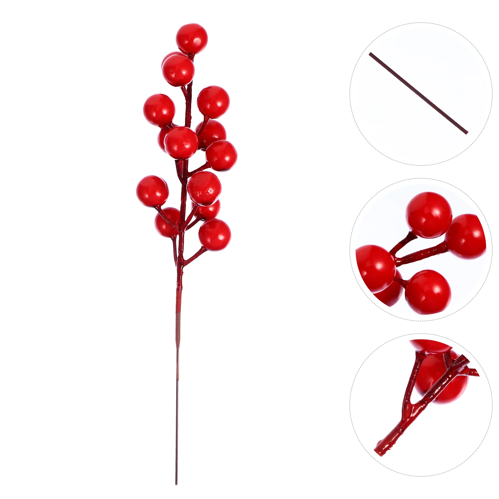 

Christmas Vase Filler Artificial Berry Cuttings Branches Simulation Red Berries