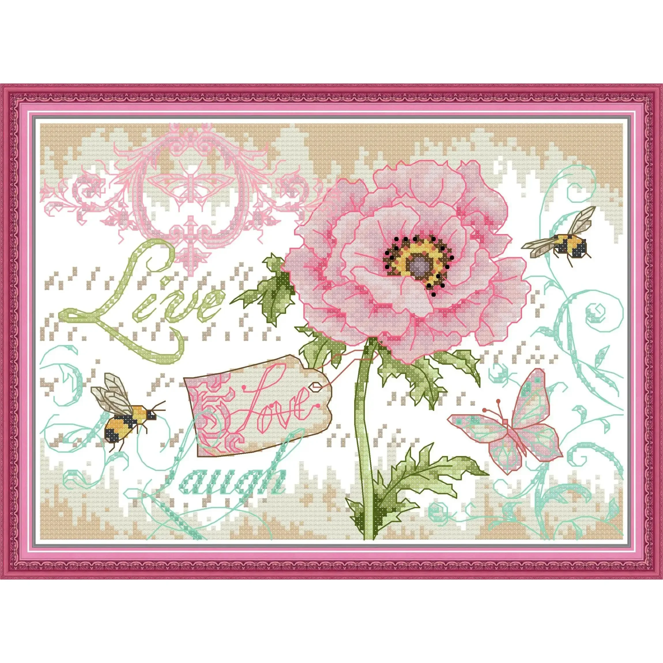 Joy Sunday News Набор для вышивки крестом Printedd легкий узор своими руками с нитками Aida и