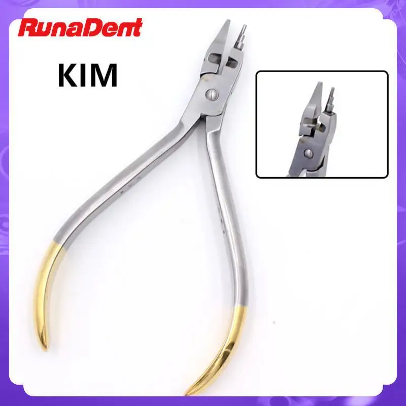 

Dental Kim Combination Pliers with Cutting Trapezoidal Tip Arch Wire Bending Forming Pliers Dentist Orthodontic Tools Forceps