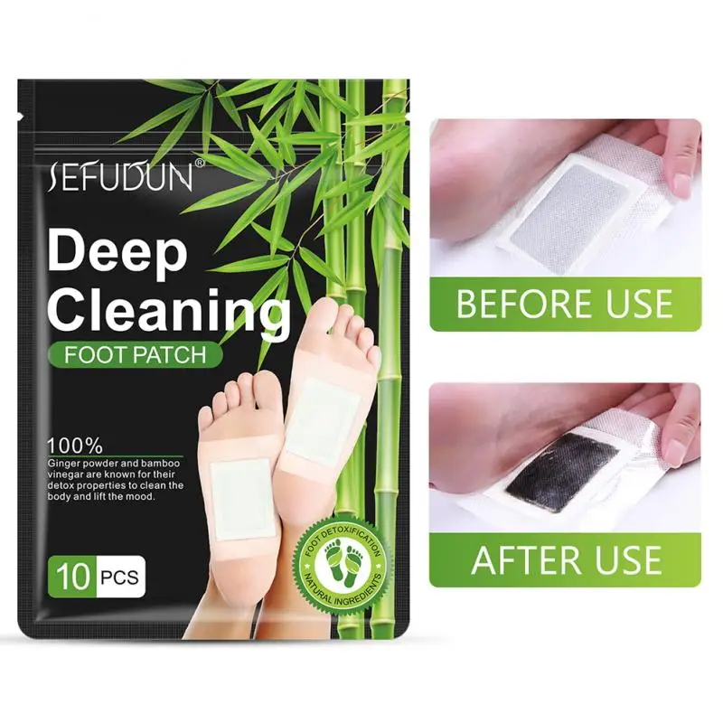 

Natural Foot Detoxification Patch Wormwood Bamboo Charcoal Foot Patch Cleansing Dehumidifying Foot Therapy Conditioning SkinCare