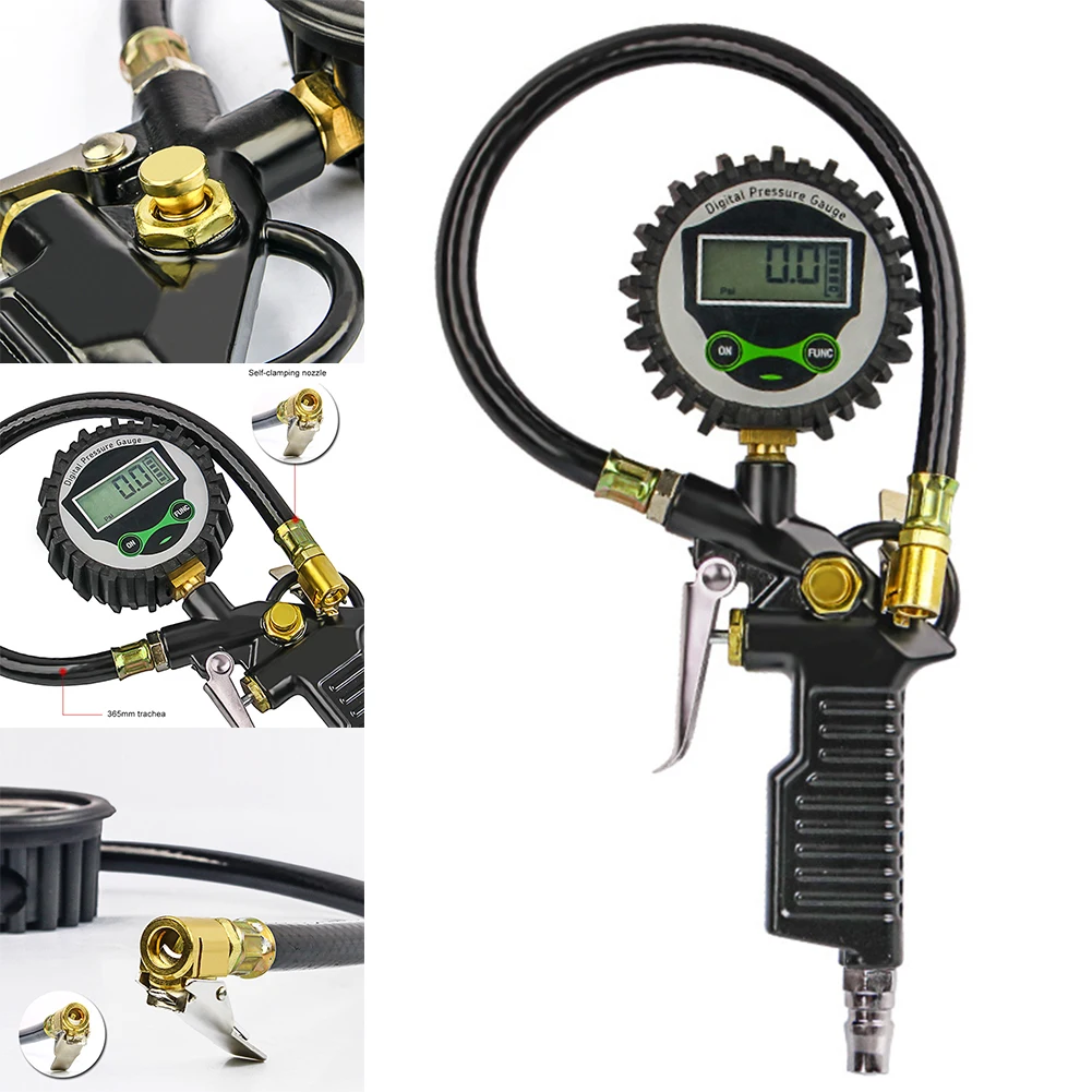 

1pcs Universal Car Digital Tire Pressure Gauge Tire Tyre Inflator Auto Car Digital Air Compressor Pressure Gauge