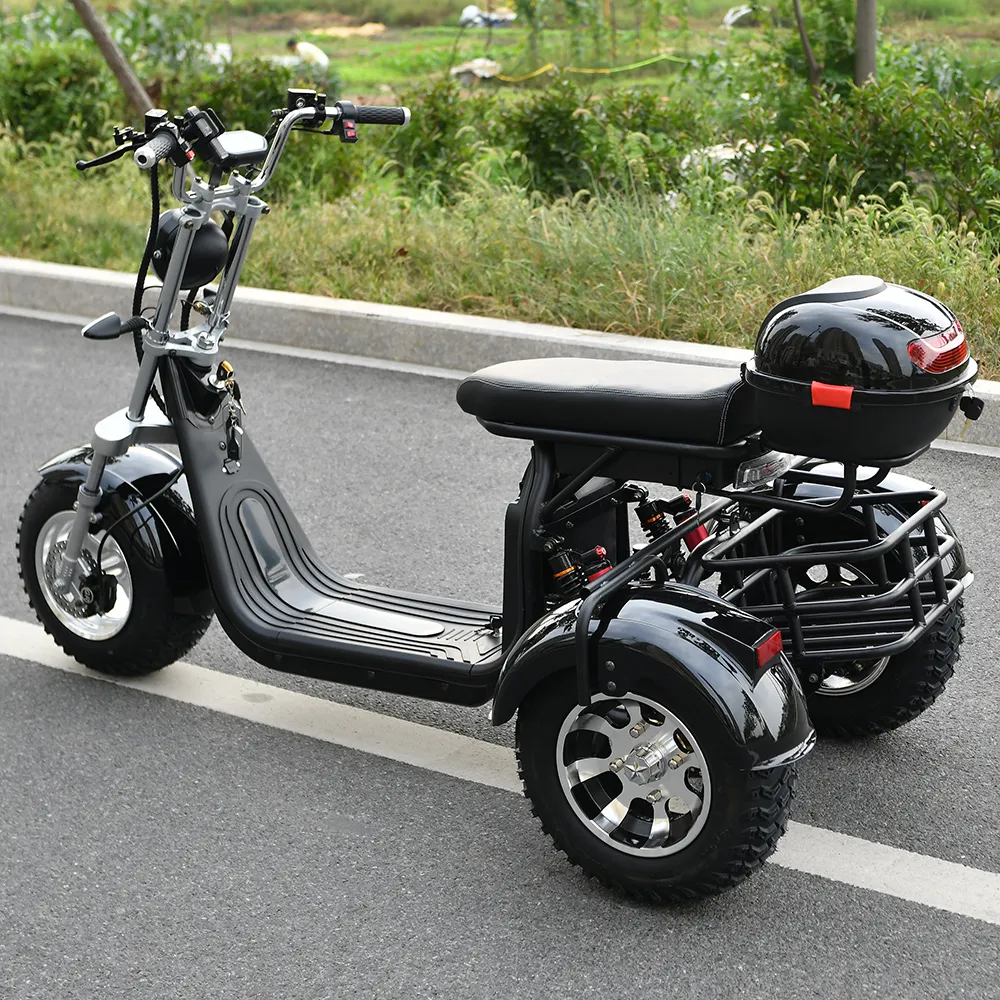 Adult Electric 3 Wheel Scooter 2000W Motor Max Speed 35-45KM