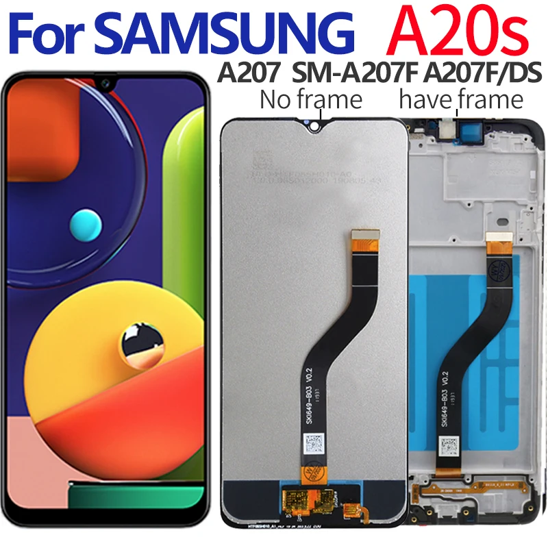 

Original 6.5" For Samsung Galaxy A20S A207 207F/DS A207FN A207U A207G A207F LCD Display Touch Screen Digitizer Assembly